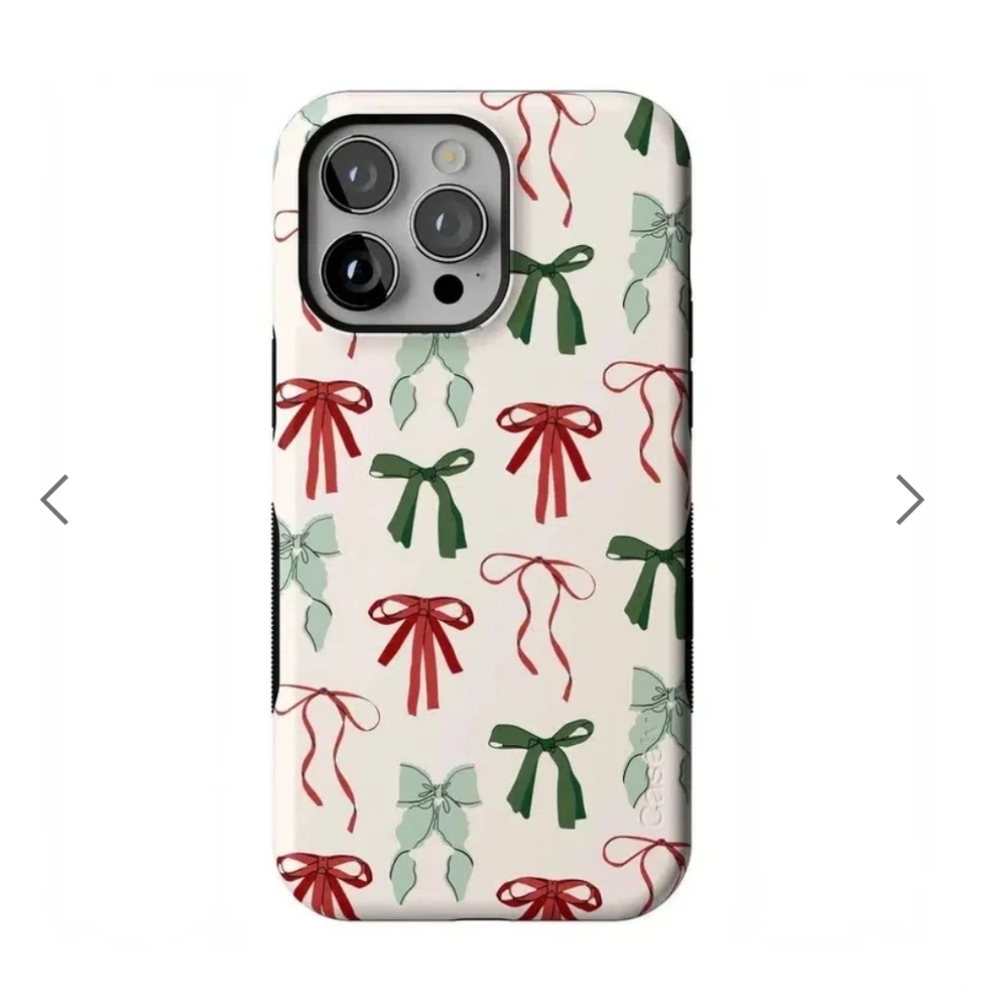Festive Girlie Holiday Bows Case Iphone 14 Pro 16 Pro